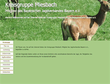 Tablet Screenshot of jagd-miesbach.de